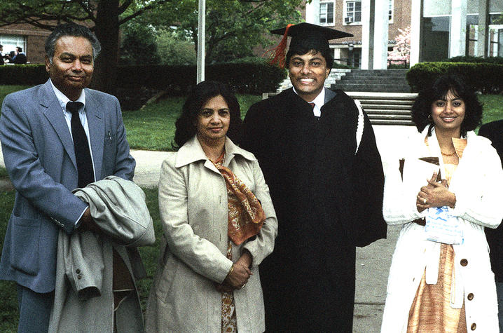 In 1983, Sinha proudly crossed the UK Commencement stage with a bachelor’s degree in mechanical engineering.